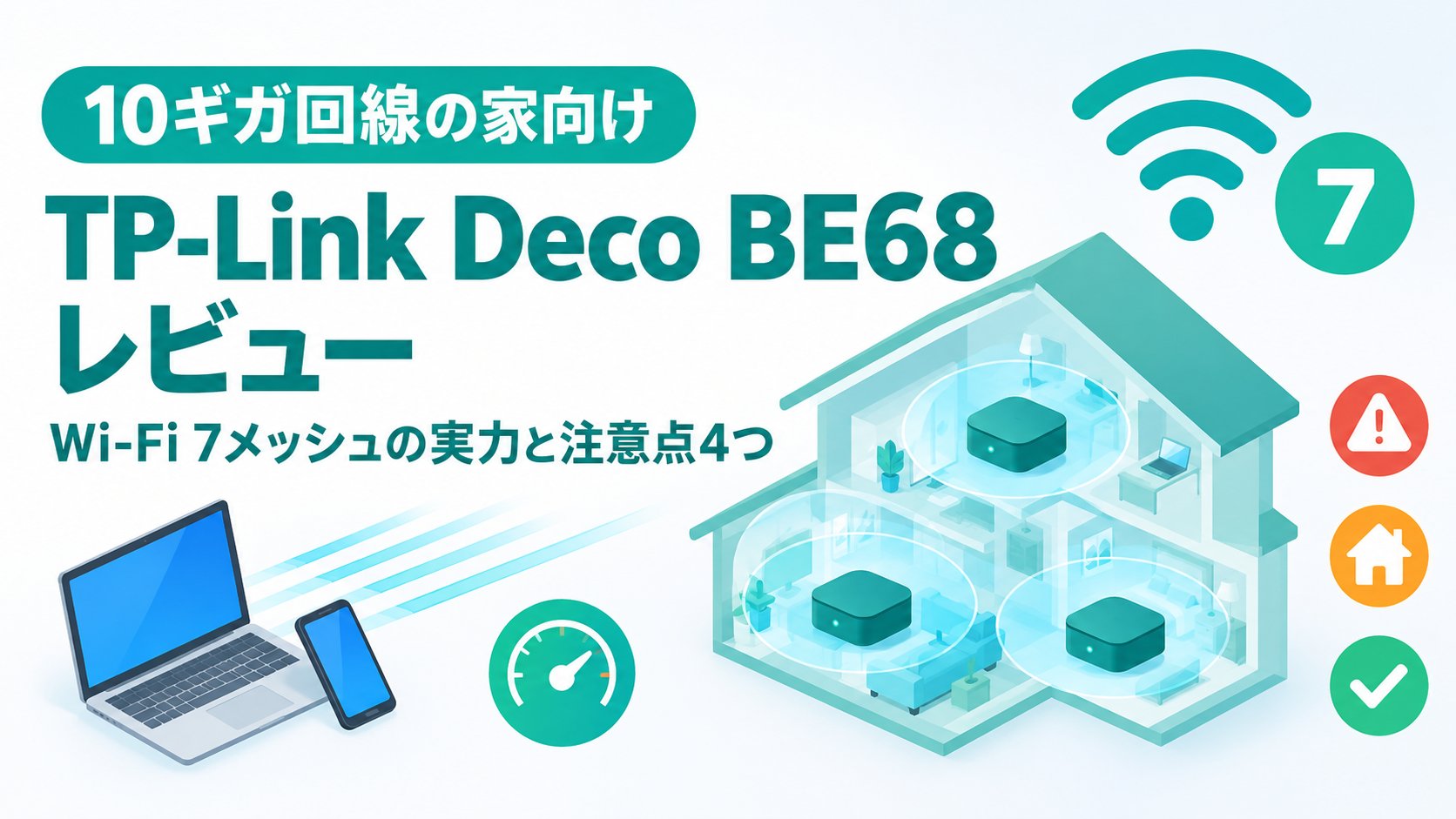 TP-Link Deco BE68レビュー｜Wi-Fi 7メッシュの実力と注意点4つ