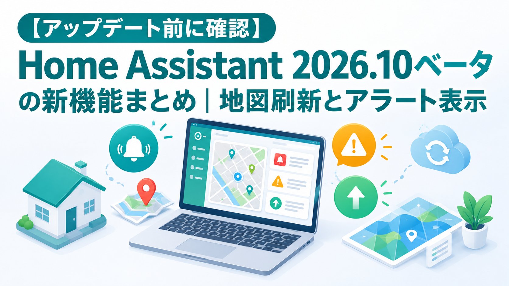 Home Assistant 2026.10ベータの新機能まとめ｜地図刷新とアラート表示