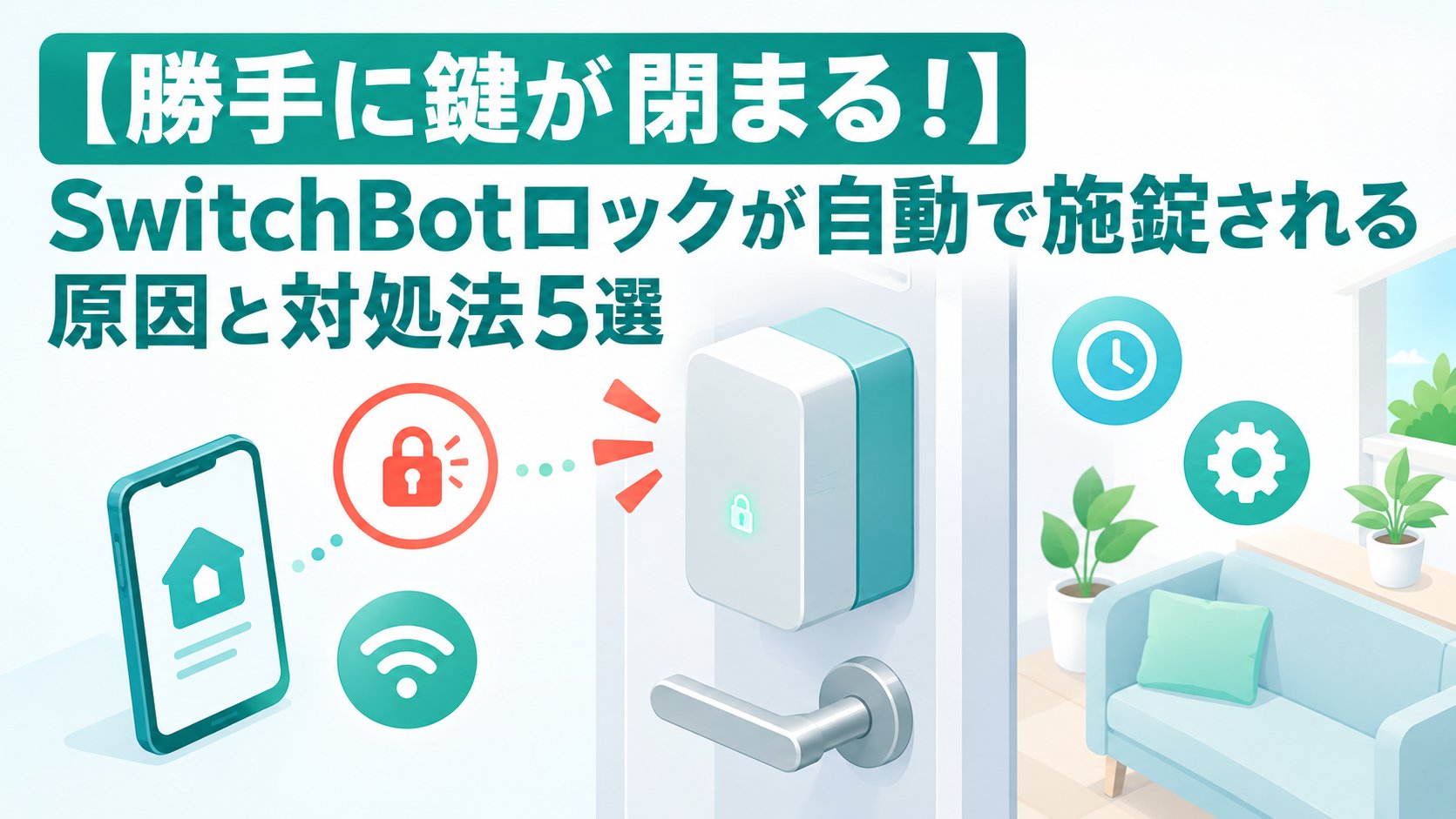 SwitchBotロックが自動で施錠される原因と対処法5選